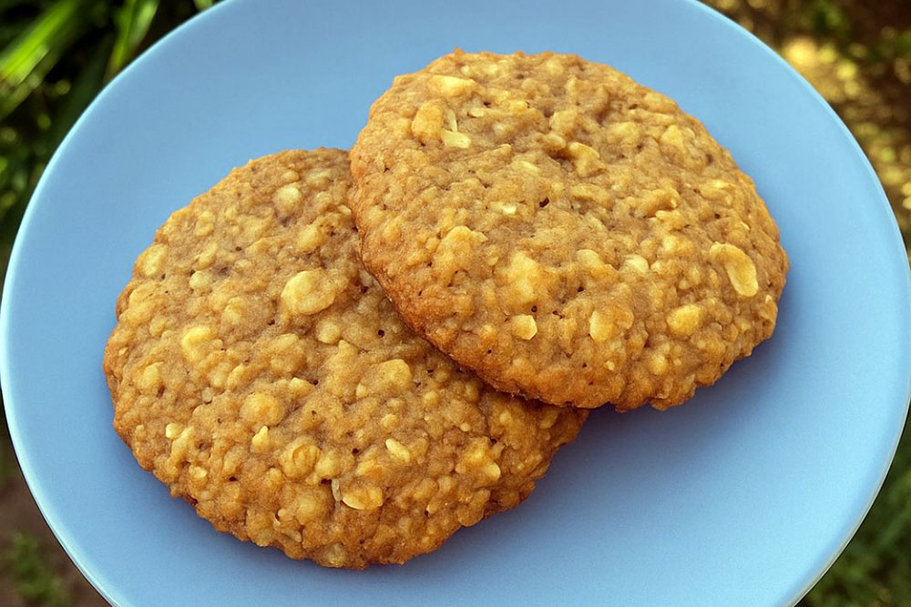 Cookies με μέλι & νιφάδες βρόμης