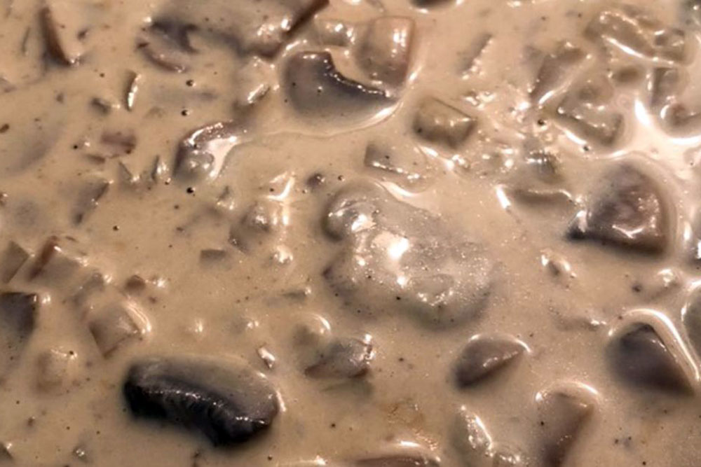 Σάλτσα με μανιτάρια & μουστάρδα